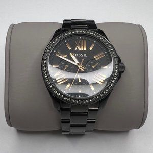 FOSSIL | Cecile Multi-Function Black and Rose Gold Glitz  Ladies Watch